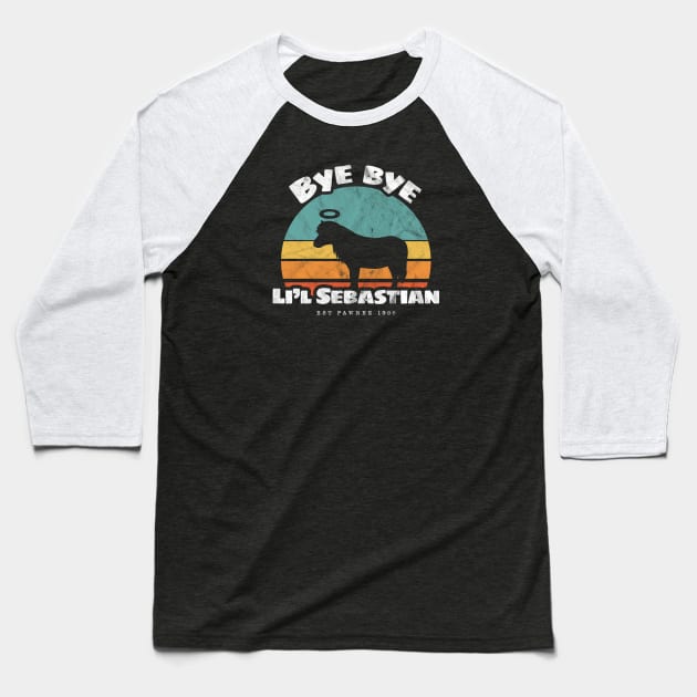 Bye bye Li'l Sebastian • Est Pawnee 1986 Baseball T-Shirt by gabradoodle